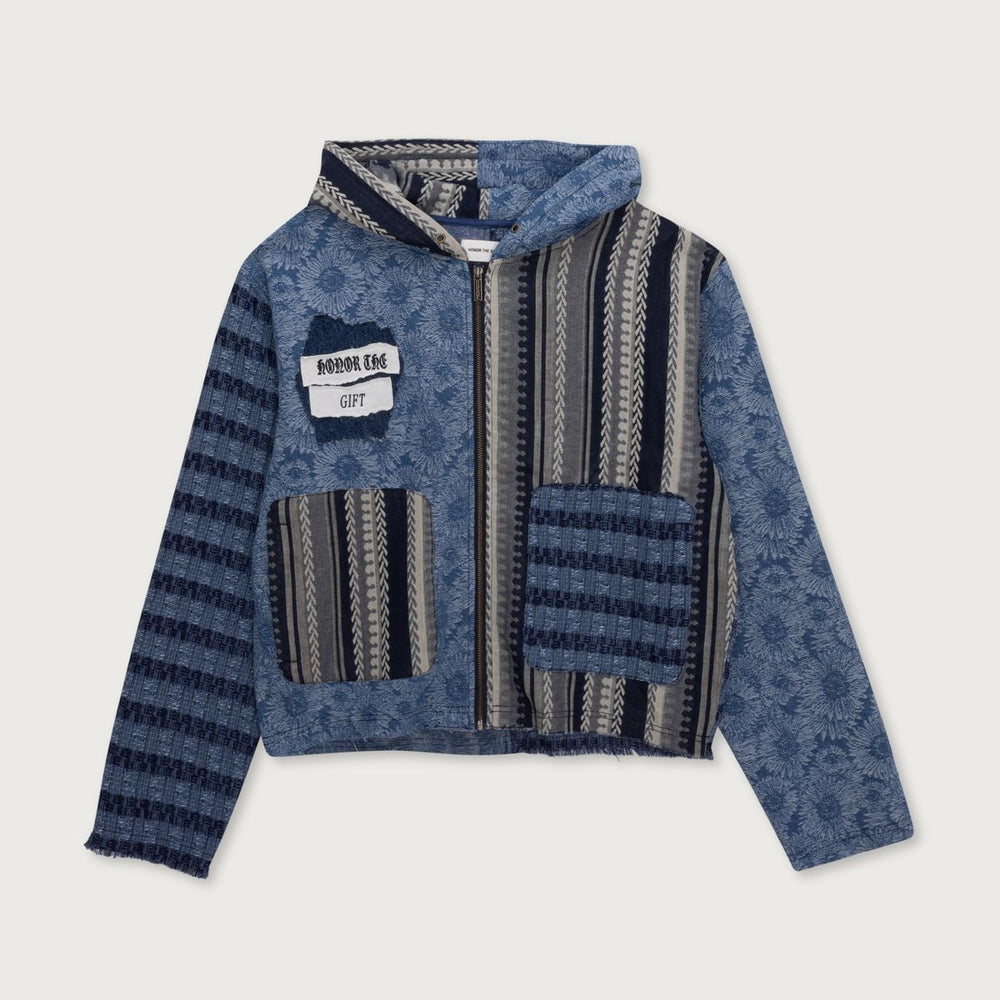 Indigo Tapestry Hoodie