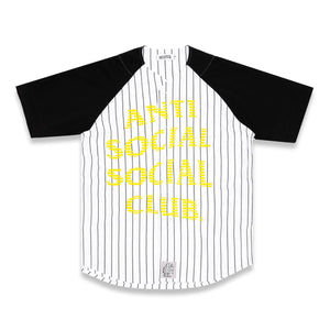 PINSTRIPED BASEBALL JERSEY