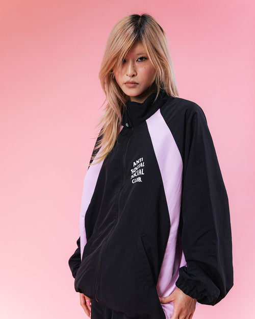 BLACK/PINK TRACK JACKET