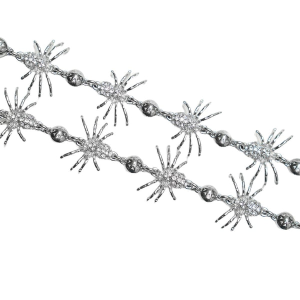 Spider Wallet Chain - Stainless Steel with stones