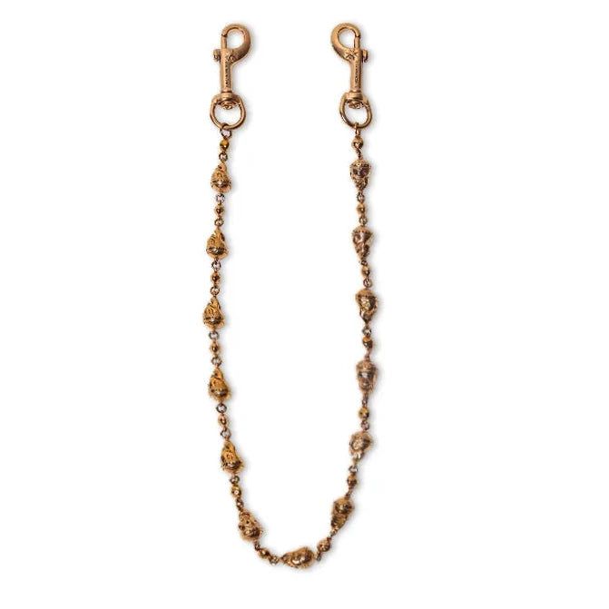 Gold Skull Wallet Chain