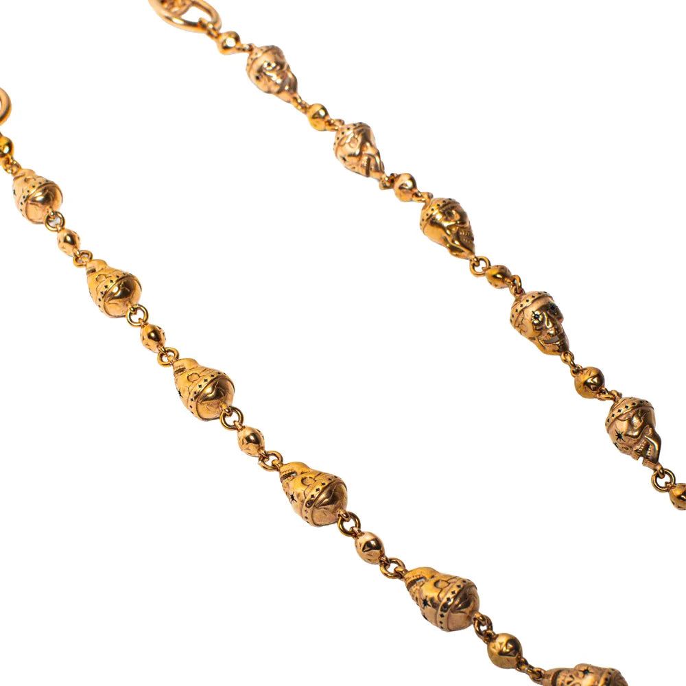 Gold Skull Wallet Chain