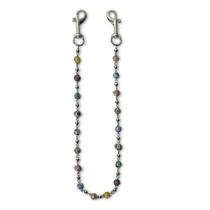 Silver Planet Wallet Chain - Multicolor