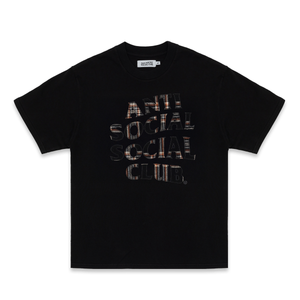 PLAID APPLIQUE TEE