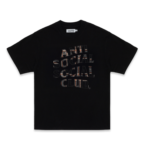 PLAID APPLIQUE TEE