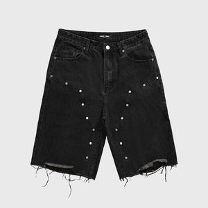 Arsenal Studded Denim Shorts