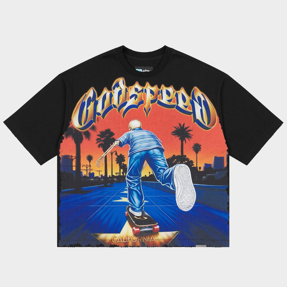 Kick Push T-Shirt Black