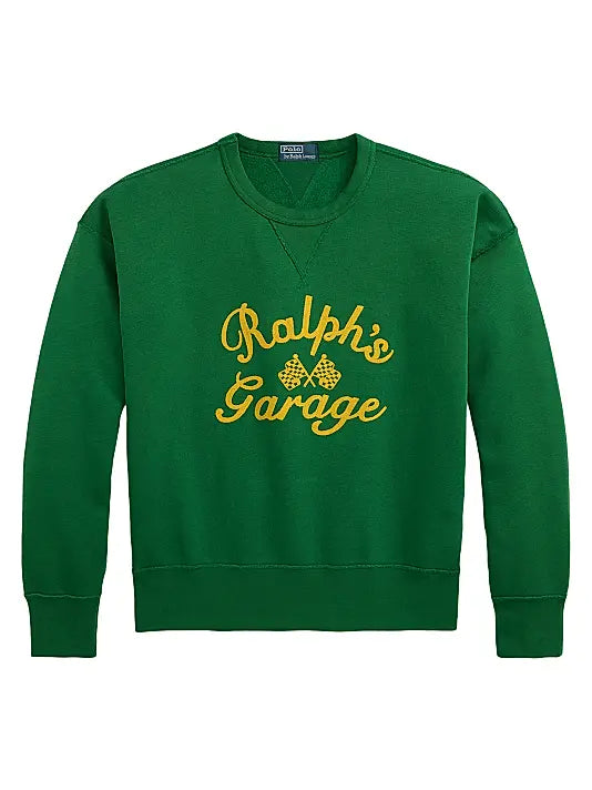 Vintage-Fit Ralph’s Garage Crewneck Sweatshirt