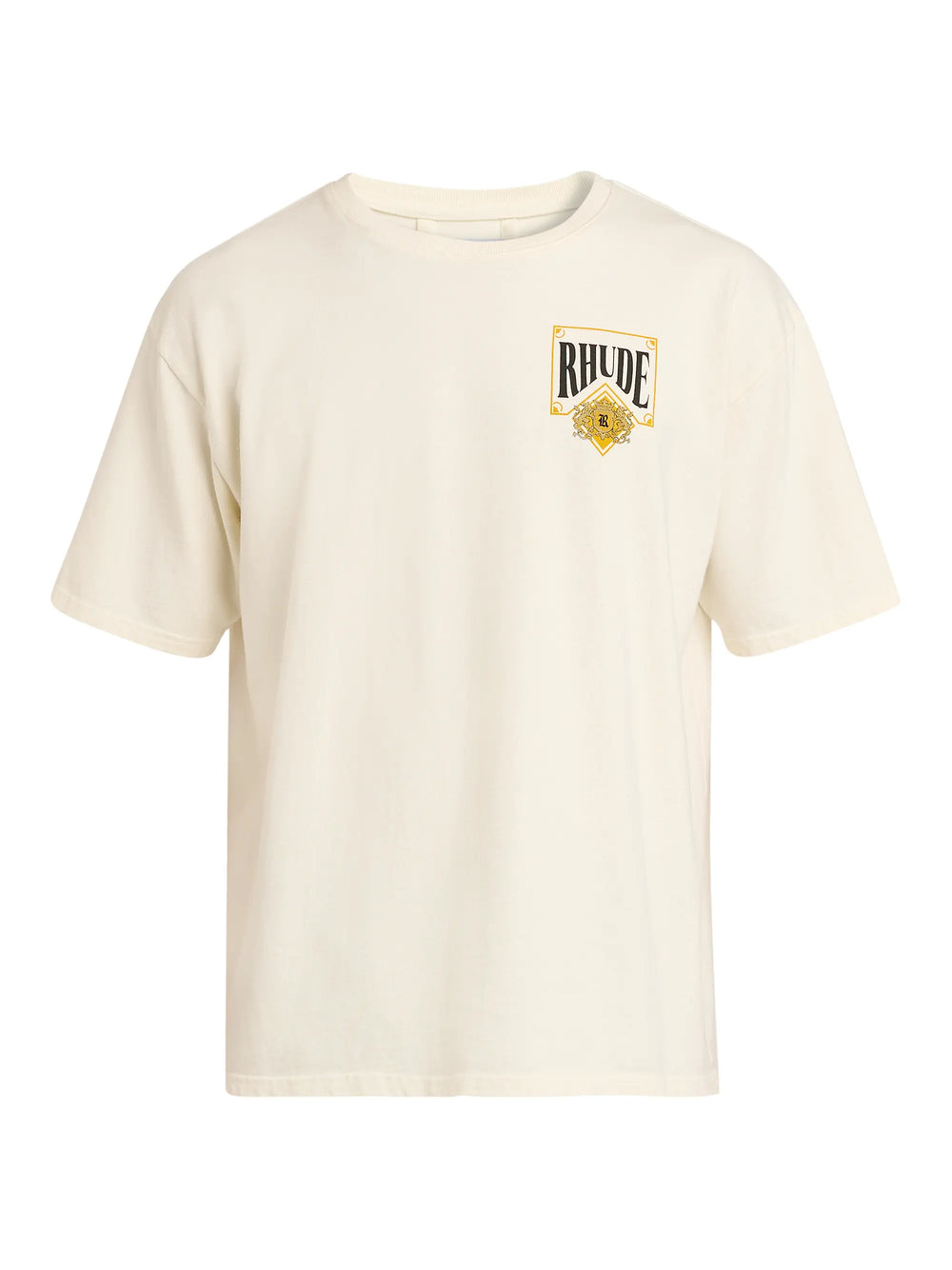 Rhude Playing Card Tee Vintage White/Yellow