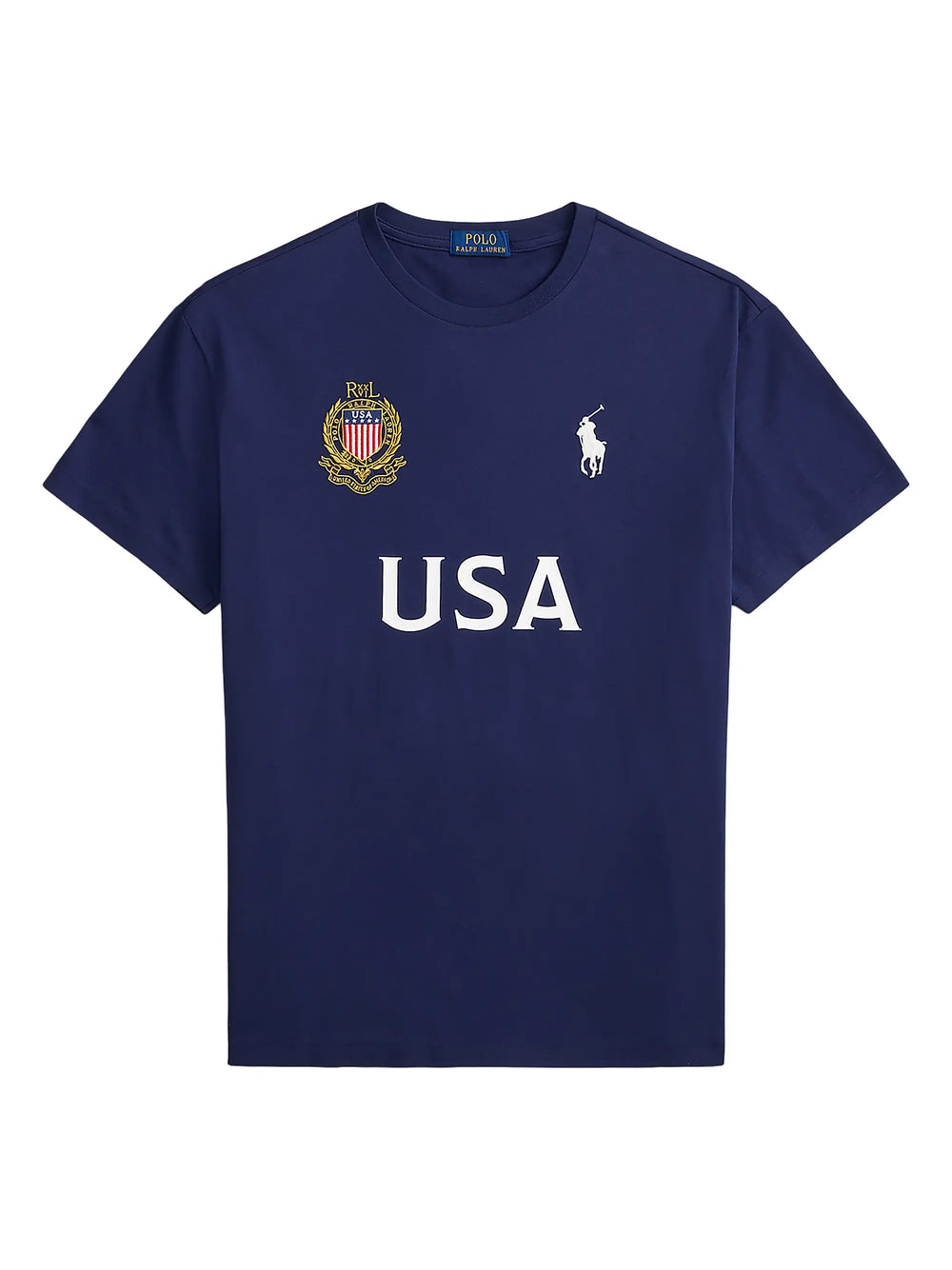 Polo Men's Classic Fit USA T Shirt Navy