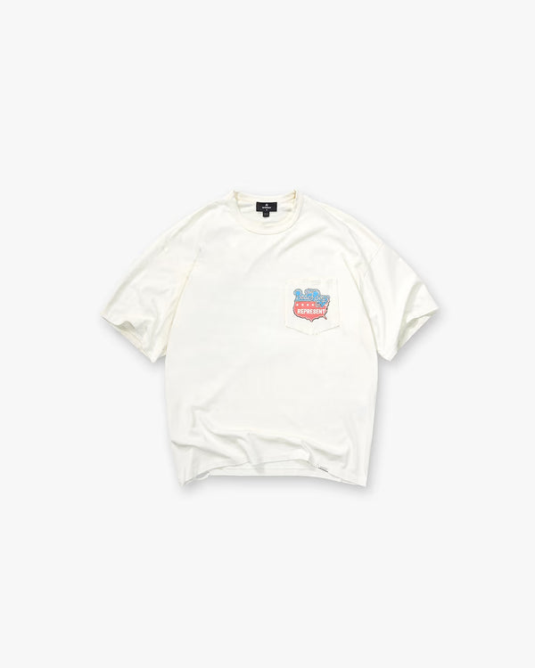 Represent x Beach Boys Americas Band T-Shirt Flat White
