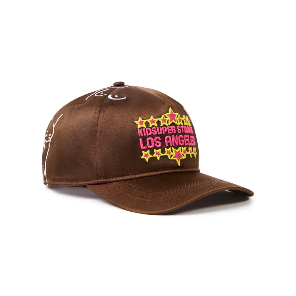 KS LA Nylon Snapback Hat Brown