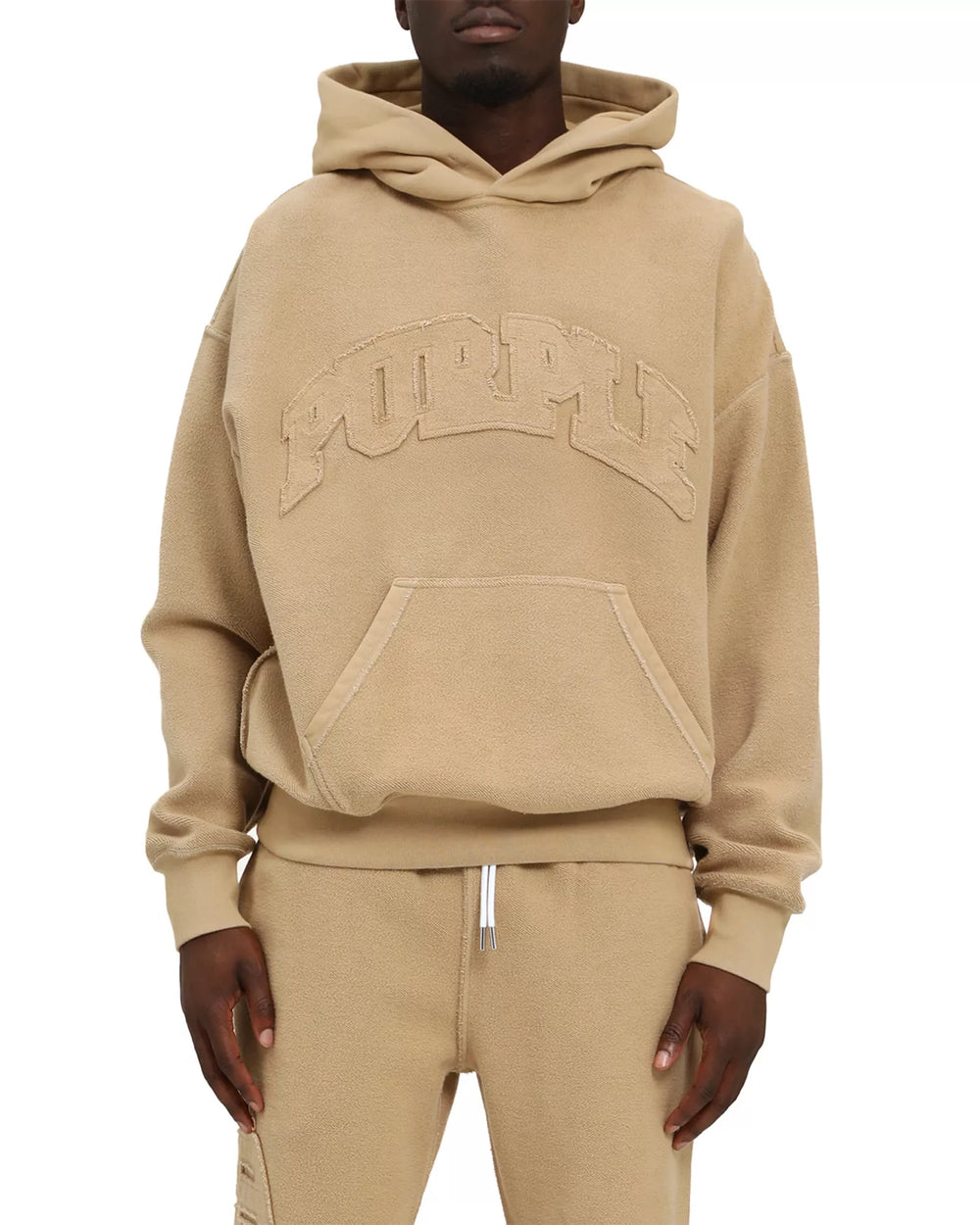 Oversized Fleece Inside Out Logo Graphic Hoodie