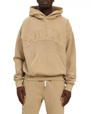 Oversized Fleece Inside Out Logo Graphic Hoodie