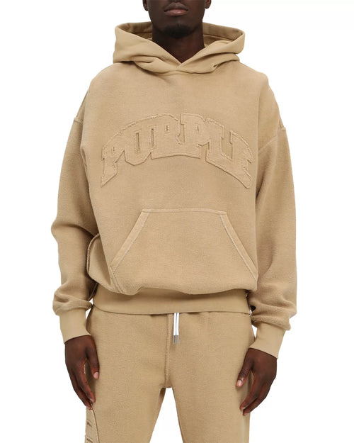 Oversized Fleece Inside Out Logo Graphic Hoodie