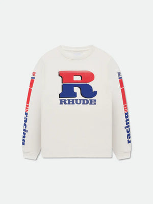 Rhude Split Petrol Logo LS Tee