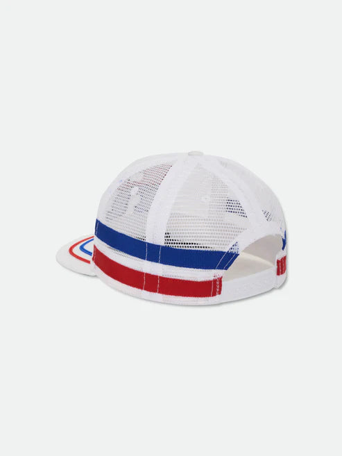 Rhude Split Petrol Logo Mesh Trucker Hat