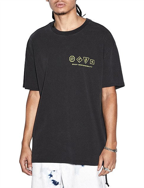 Enjoy Biggie SS Tee Faded Black