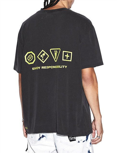 Enjoy Biggie SS Tee Faded Black