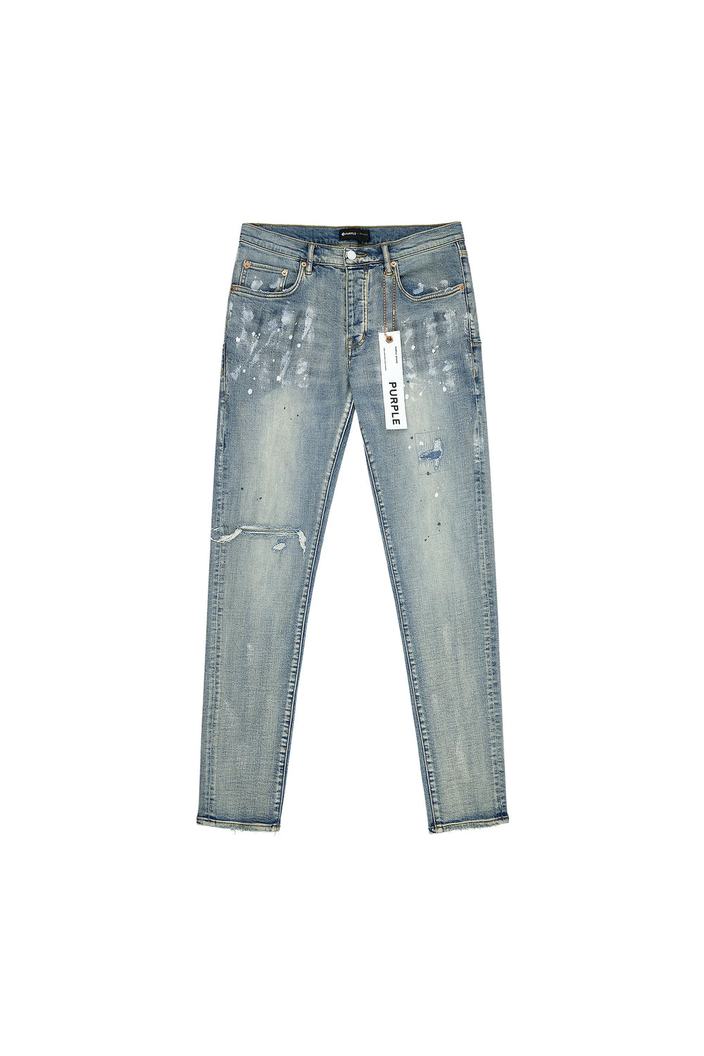 Light Indigo Paint Blowout