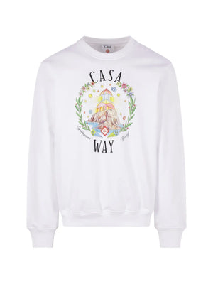 Casa Way Crew Neck Sweatshirt White