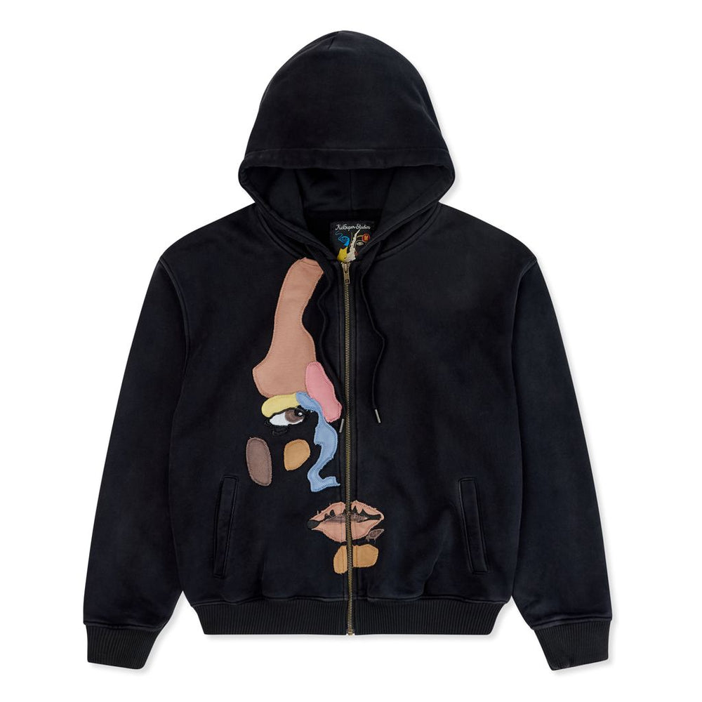 Side Eye Face Hoodie [Black]