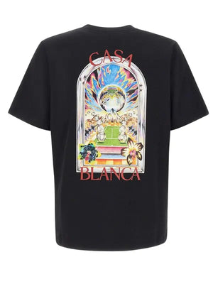 Tennis Landscape Classic T-Shirt Black