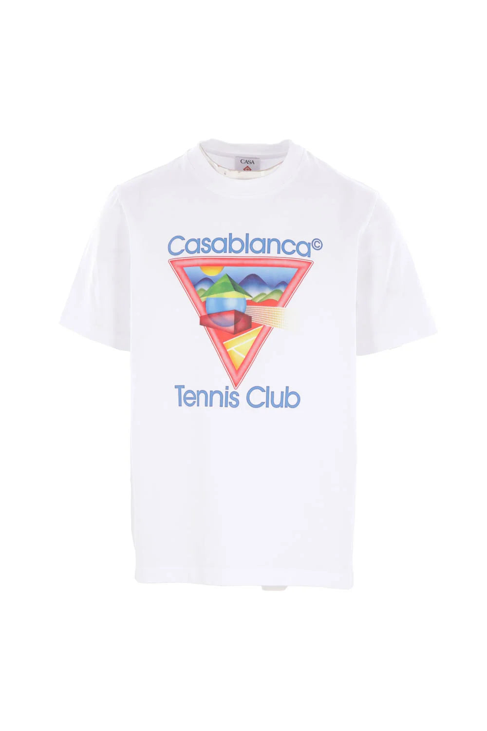 Tennis Club Icon White Jersey Printed T-Shirt