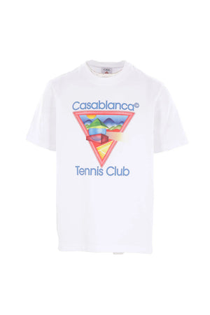 Tennis Club Icon White Jersey Printed T-Shirt