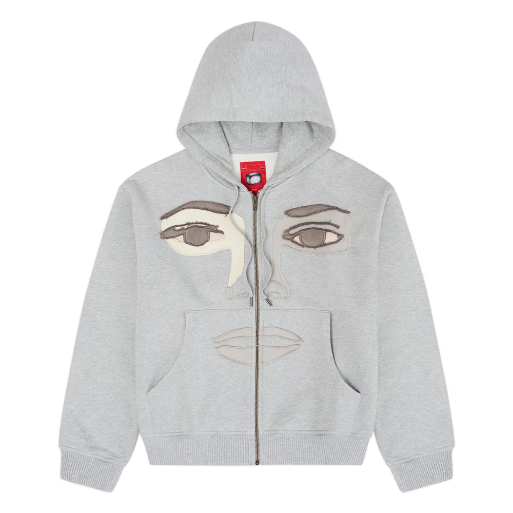 Face Hoodie [Stone Gray]