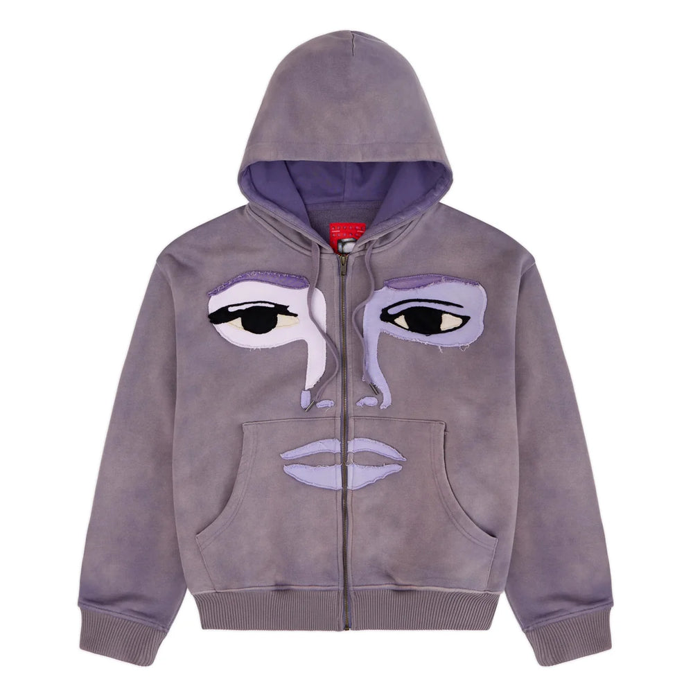 Face Hoodie [Plum]