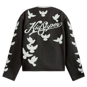Doves Distressed Leather Moto Jacket