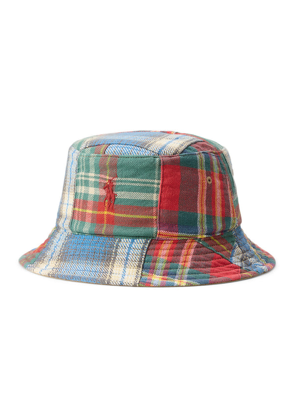 Reversible Twill-Flannel Bucket Hat