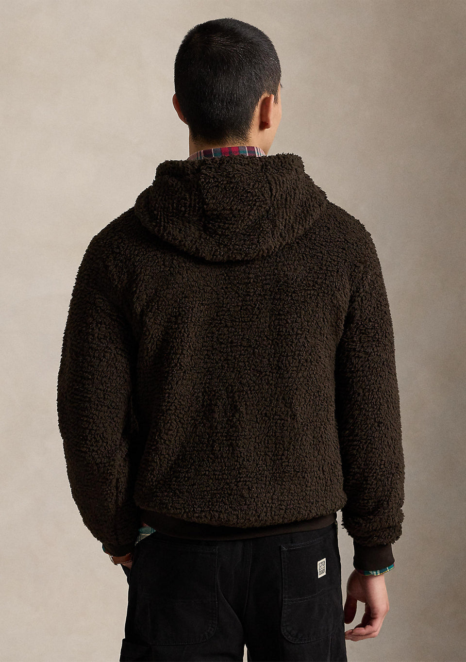 Polo Bear Pile Fleece Hoodie