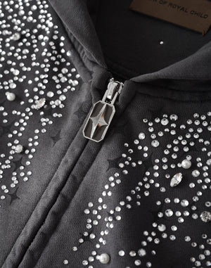 20K Stellar Diamond Hoodie In Gray