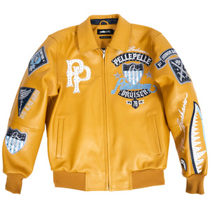 Pelle Pelle Mens American Bruiser Jacket Yellow