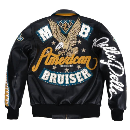 Pelle Pelle Mens American Bruiser Jacket Black