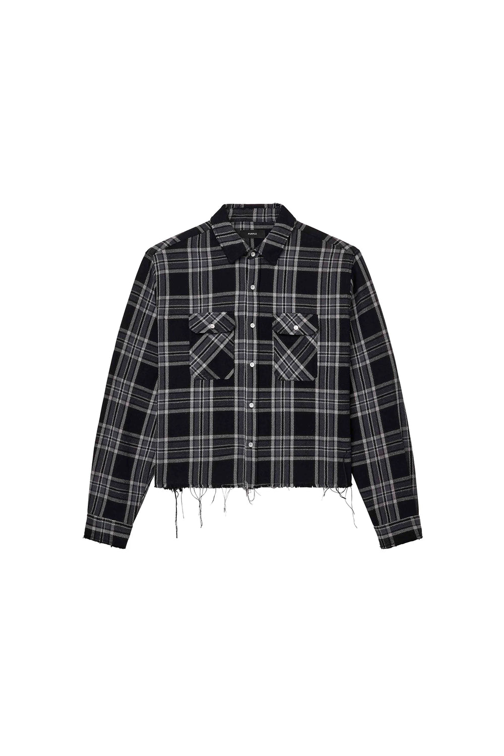 Cropped Flannel Shirt