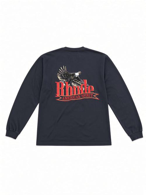 Rhude American Spirit LS Pocket Tee
