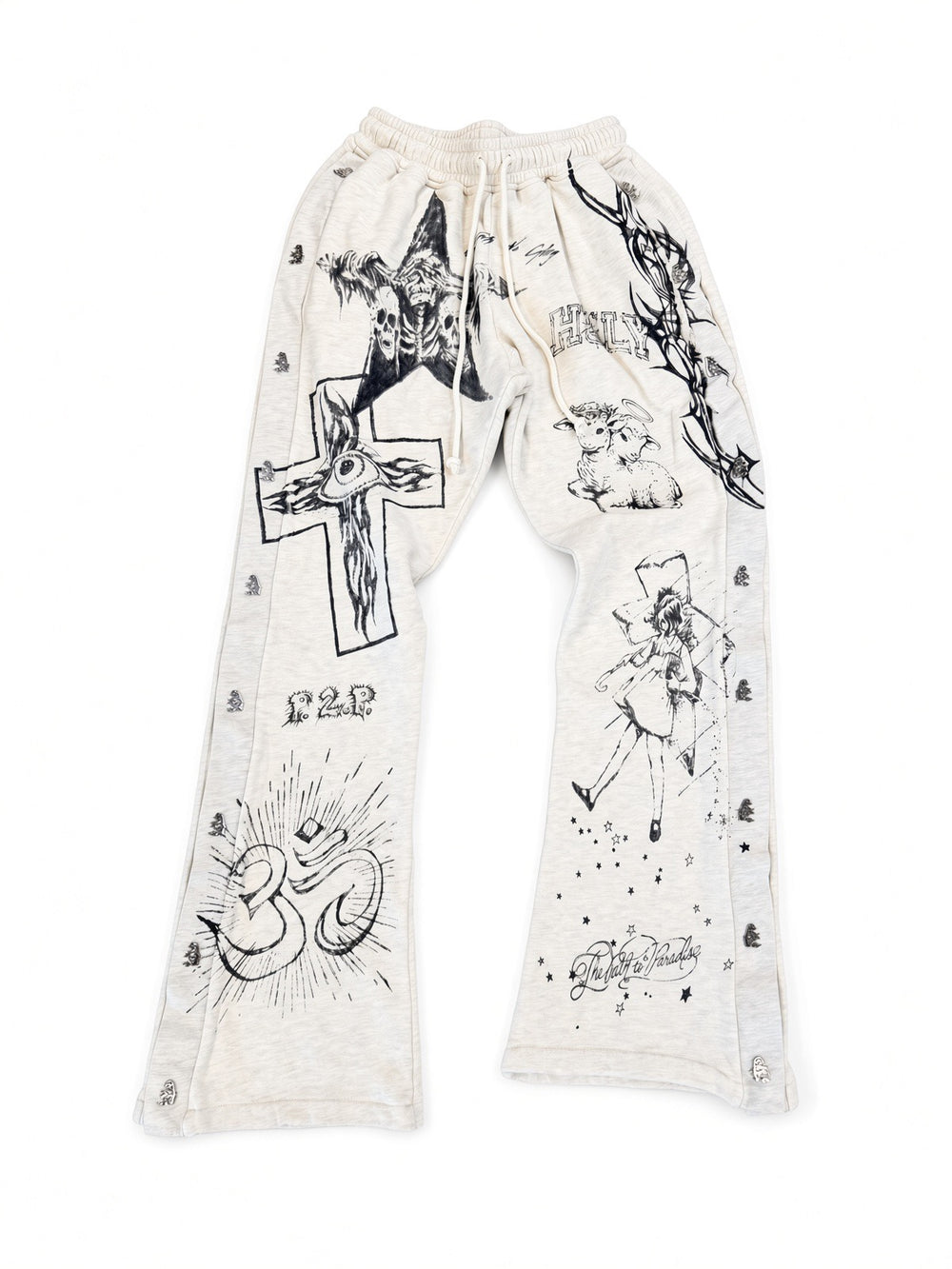 Graffitti Mirror Face Sweatpants