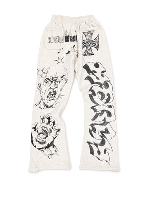 Graffitti Mirror Face Sweatpants