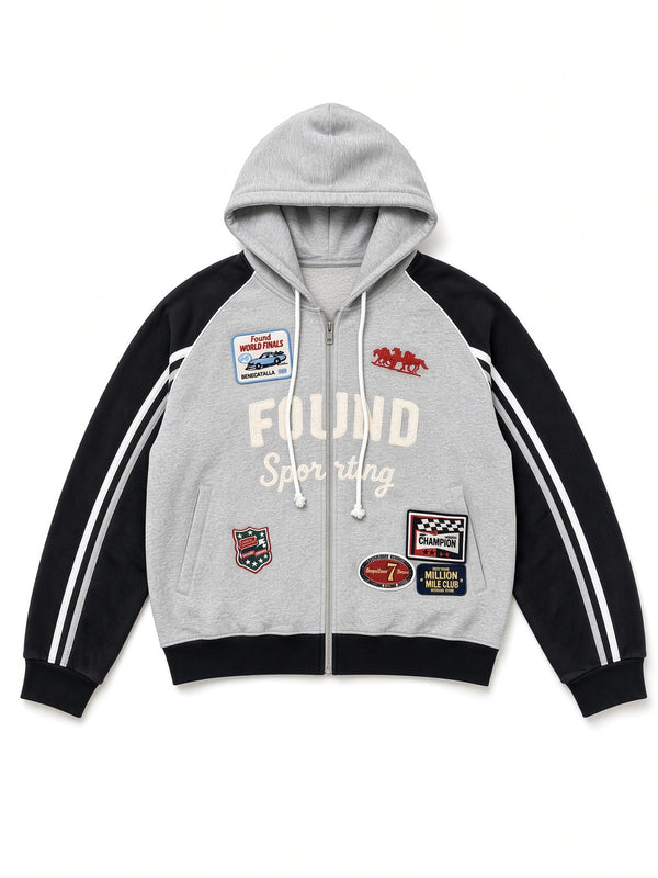 Racer Hoodie Vintage Grey