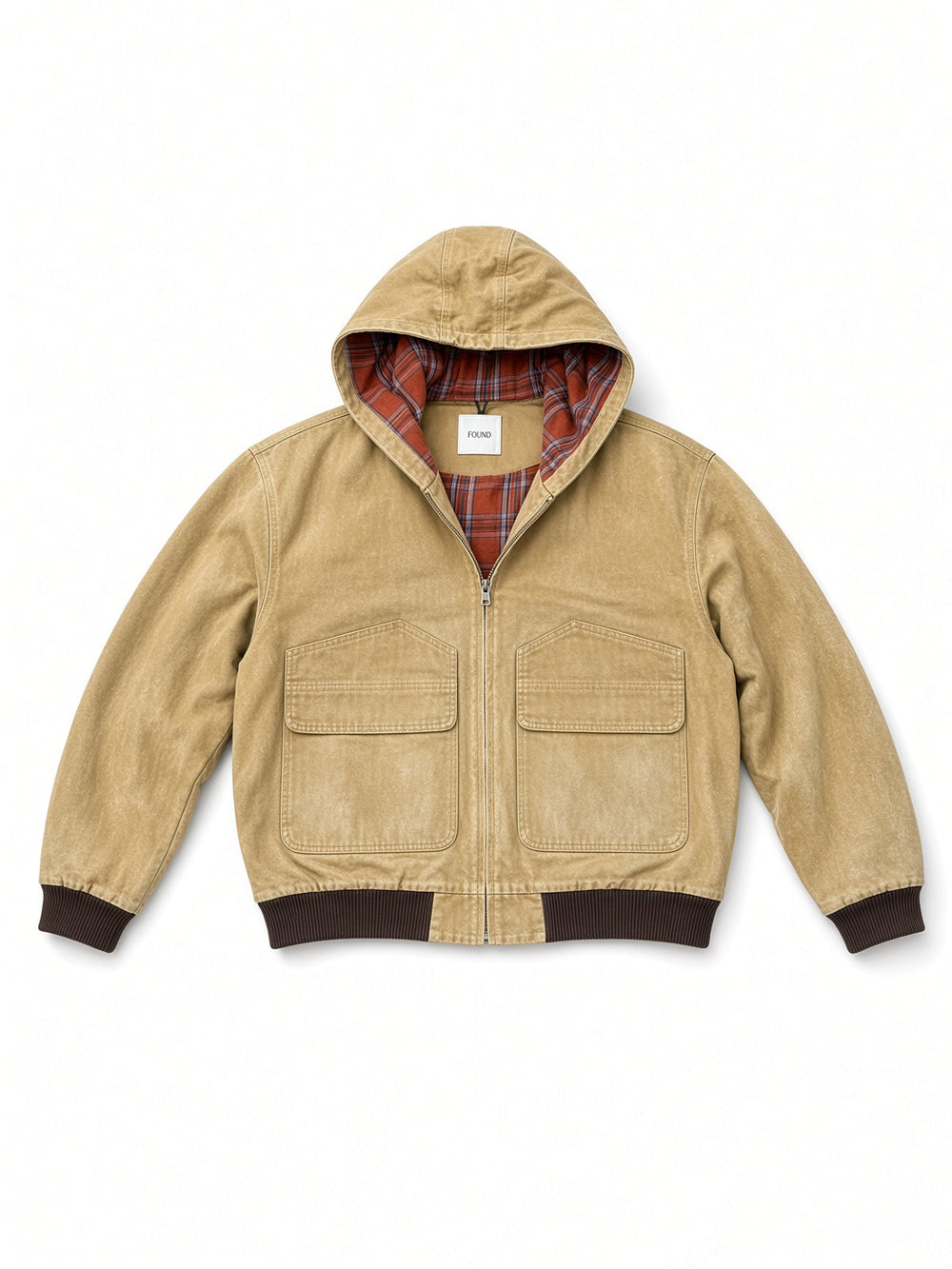 Faded Canvas Work Hoodie