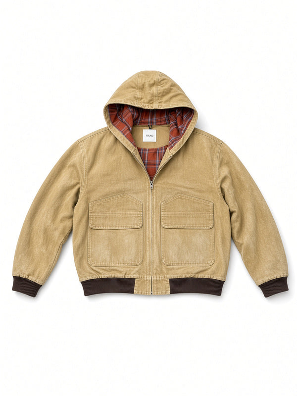 Faded Canvas Work Hoodie