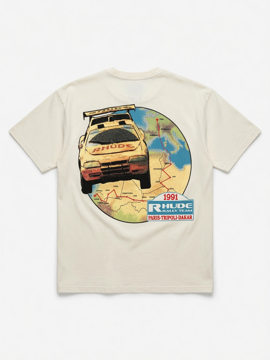 Tripoli Rally Team Tee Vintage White