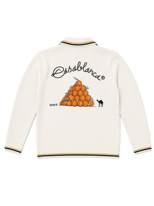 Pyramid of Oranges Chrochet Long Sleeve