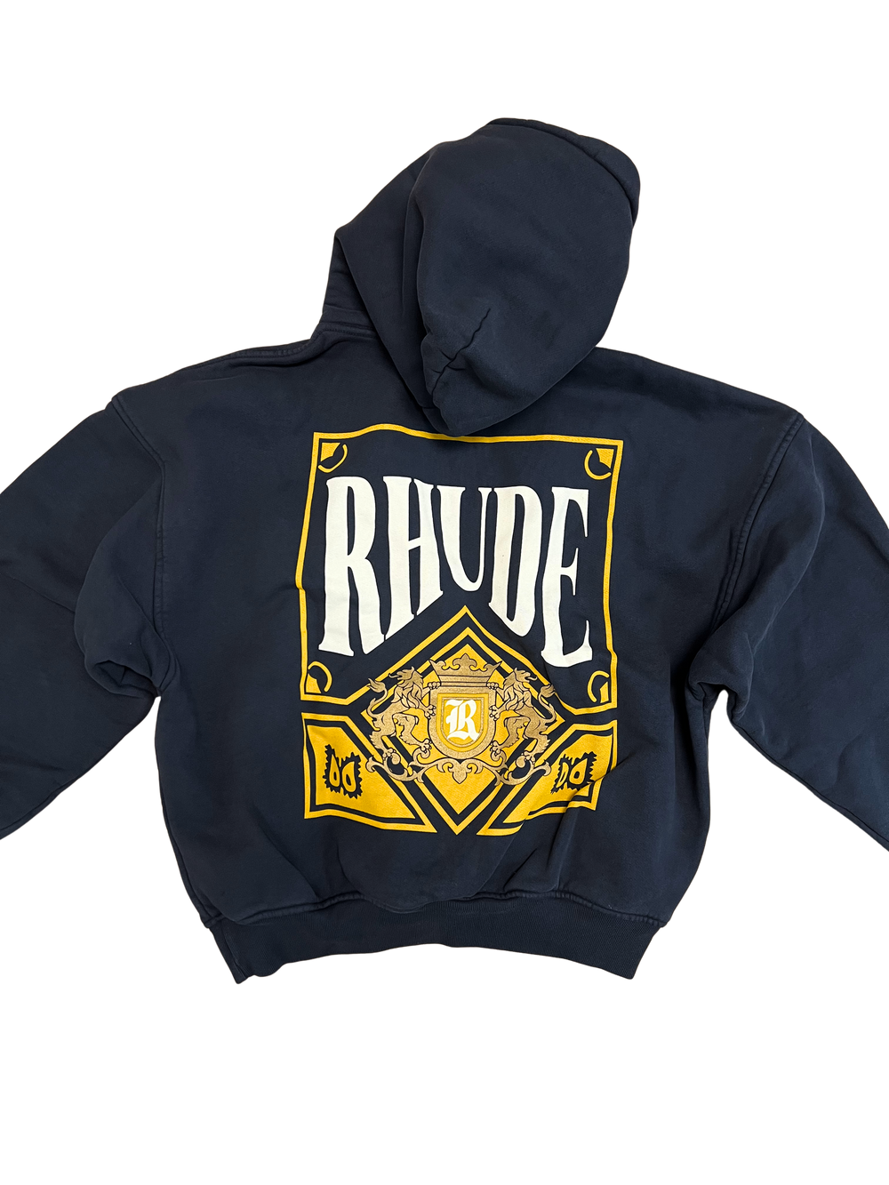 RHUDE PLAYING CARD HOODIE VINTAGE BLACK