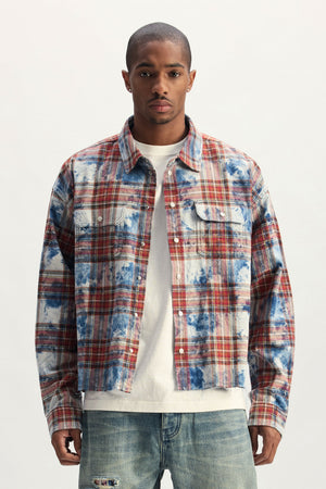 Embellished Flannel Shirt