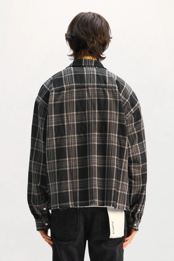 Cropped Flannel Shirt