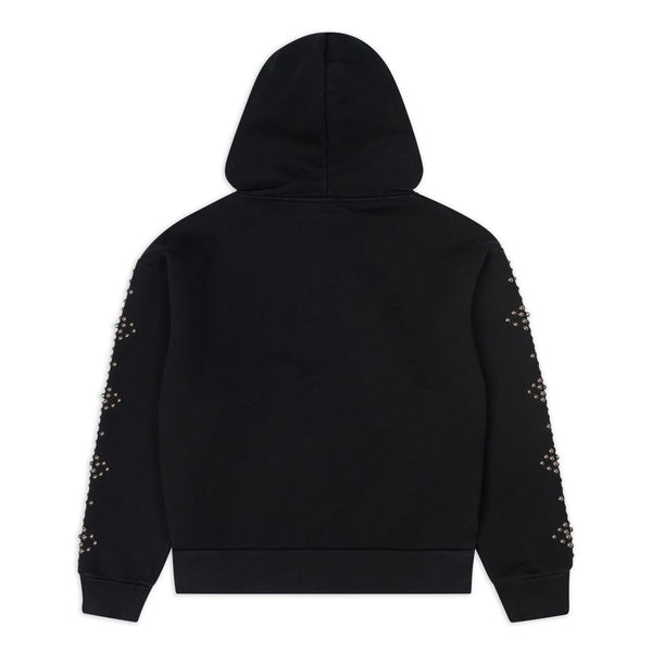 Eye Studded Hoodie Black